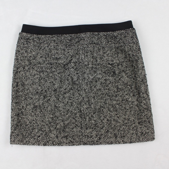Loft, wool blend skirt; NWOT; Size 10P, black and white; dry clean; never worn. - Picture 2 of 7